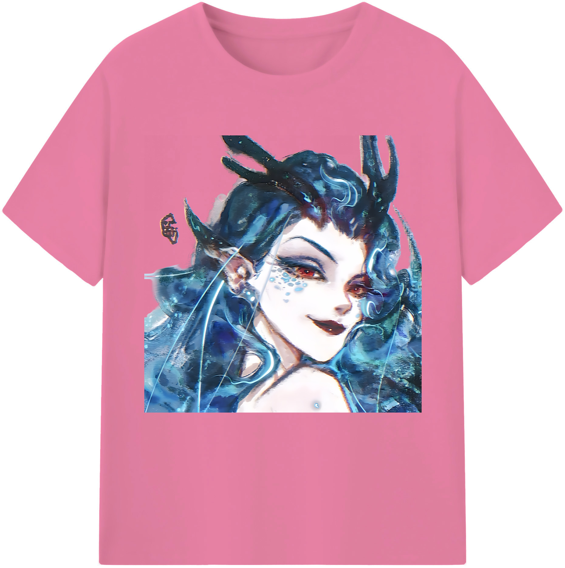 （画像用） Ne Zha 2 ナタ 魔童の大暴れ 綿100％半袖Tシャツ（フロントプリント）